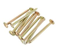 Healvian Survey Stakes and Enhanced Safety Data 20pcs Galvanized Crossshaped for Property Line Marking with Easy Installation Low Profile Ground Nails for Landscaping, Construction Sites