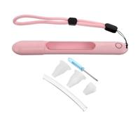 Healvian Thermometer Protective Case for Glass Thermometers with Anti-drop Pink Sleeve and Portable Lanyard, Temperature Gauge Cover for Home and Travel Use