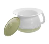 Healvian Thickened Plastic Urinal Container with Lid, Adult and Portable Bedpan Pot, Green Home Spittoon for Elderly and Bedroom Use
