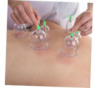 Healvian Thickened Vacuum Cupping Transparent Therapy Cups for Safe Self-Massage at Home Smooth Edges Skin-Friendly Cupping Tool for Family Use