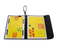 Healvian Three-fold Tactical Board Multi-use Reusable PVC Coaching Marker Board for Football and Basketball Match Planning and Creative Training