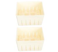 Healvian Tofu Press Maker 2Pcs Plastic Tofu Moulds Household Bean Curd Making Tools for DIY at Home