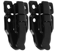 Healvian Toggle Hasp Latch Duckbilled Metal Latches Black Buckle Buckle for Jewelry Boxes and Toolbox Closures 2Pcs