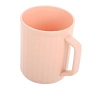 Healvian Tooth Brush Cup Bath Mug Large Capacity Shatterproof Plastic Tumbler with Handle for Bathroom Vanity Home Travel Toothbrush Holder Organizer
