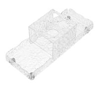 Healvian Toothbrush Wear and Holder with Toothpaste Rack Acrylic Large Capacity, Space Saving Resistant Storage Tray for Organiser Bathroom Vanity Countertop