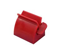 Healvian Toothpaste Squeezer Kit Easy Dispenser for Bathroom Storage Red Plastic Toothpaste Dispenser Saves Up Product for Cosmetics and Creams