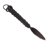 Healvian Traceless Wig Braided Synthetic Ponytail Extension for Women Natural Style Hairpiece Wrap Around Design Suitable for Daily Use and Special Occasions