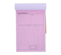 Healvian Trade Order Receipt Book 2-Part English Invoice Forms 100 Pages for Small Business and Financial Record Keeping