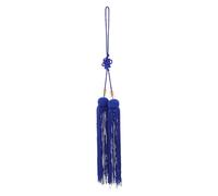 Healvian Traditional Chinese Tassel Ornament with Blue Fabric, Elegant Decorative Martial Arts Accessory for Taichi Practice and Martial Arts Performances, Enhancing Ceremonial Atmosphere