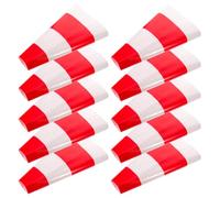 Healvian Traffic Cone Reflective Sleeve 10pcs - PVC Material Waterproof Collar for Roadblocks and Construction Zone Safety with High Visibility