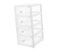Healvian Transparent Drawer Type Desktop Storage Box for Makeup and Jewelry Space Saving White Organizer with Multi Design for Vanity Bathroom Bedroom Visibility and Modern Aesthetic