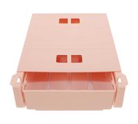 Healvian Under Desk Storage Organizer: Stick On Drawer - Self-Adhesive Hidden Undermount - Slide-Out Storage Organizer for Office & Home