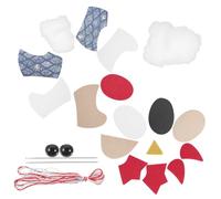 Healvian Unfinished Patchwork Doll Chicken Sewing Kit with Printed Cotton Fabric and Filling Cotton, Embroidery Materials for Beginners, DIY Handmade Organizer Basket Craft Kit