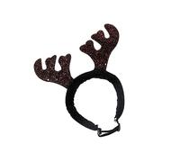 Healvian Unique Deer Antler Pet Hair Hoop Christmas Pet Grooming Accessory Comfortable for Dogs