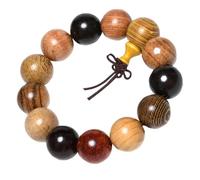 Healvian Unique Natural Sandalwood Buddha Bead Bracelet Wooden Bead Hand Jewelry for Meditation and Spirituality Comfortable and Durable for Everyday Wear