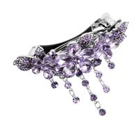 Healvian Unique Rhinestone Hairpin Tassel Hair Barrette Crystal Rhinestones Hair Clips Lady Hair Clip Stylish Headdress Accessory
