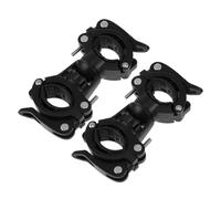 Healvian Universal Bicycle Flashlight Mount 2Pcs Dual Quick Release Torch Holder Adjustable Bike Light Clamp for Road and Mountain Bike Handlebars Black