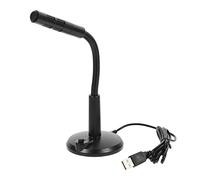 Healvian USB Plug-and-play Stable and Microphone Adjustable Computer with Mic Angle Pedestal, Aluminum Alloy Wired Voice Chat, Portable Accessory for Live Streaming and Game