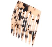 Healvian Vintage Leopard Print Hair Comb for Women 1 Piece Non-Damaging Styling Side Comb for Fine Hair for Weddings and Everyday Use