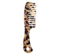 Healvian Vintage Marble Pattern Wide Tooth Barber Comb for Hairdressing Anti-static Hair Styling Tool for Women and Men Rounded Teeth Prevent Scalp Scratches Suitable for Home Salon and