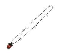 Healvian Vintage Openable Ebony Acorn Pendant Necklace for Men and Women, Long Simple Artistic Charm Necklace Wishing Bottle, Unisex Neck Jewelry for Daily Wear