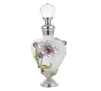 Healvian Vintage Painted 10ml Essential Oil Bottle Set, Empty Delicate Glass Container for Aromatherapy and Perfume, Chic Refillable Desktop Adorn Bottle for Travel and Home Use