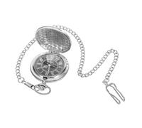 Healvian Vintage Pocket Watch Roman Numerals Digital Scale Quartz Movement Oversized Men's Steampunk Watch Chain for Daily Wear Christmas Graduation Present