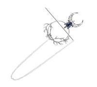 Healvian Vintage Viking Hair Sticks Metal Hairpins with Rhinestone Dots Retro Hair Accessories for Women Halloween Party Elegant Jewelry for Special Occasions