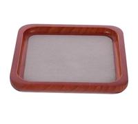 Healvian Vintage Wooden Jewelry Organizer Tray Grey Earring Storage Display for Rings Studs and Small Accessories Creative Rustic Decorative Holder for Womens Collection