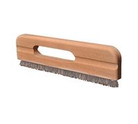 Healvian Wallpaper Brush Wall Construction Tool Large Beech Wood Handle Brown Fiber Bristle Paint Brush with Hang-up Hole and Heat Resistant Feature for Wall Covering Decoration