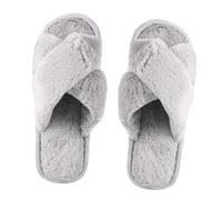 Healvian Warm Open Toe Slippers for Women Cozy Flop House Sandals with Non Slip Sole for Autumn Winter Comfort Durable Soft Material Family Friends
