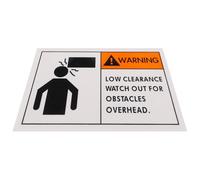 Healvian Warning Label Watch Your Head Sticker Caution Sign Adhesive Safety Decal Waterproof Safety Sign for Industrial and Workplace Overhead Hazard Protection