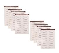 Healvian Waterproof Eyebrow Stickers 8 Sheets, Self-adhesive Water Transfer Paper for Comfortable Fit, Temporary for Daily Activities and Work, for Beginners and Women