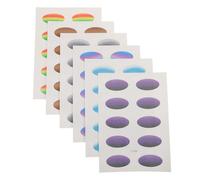 Healvian Waterproof Eyeshadow Stickers 6pcs Gradient Eye Makeup Temporary Stickers for Girls Cosplay Festival Party Outdoor Use