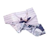 Healvian Waterproof Polyester Bath Curtain with Fine Texture and Creative Design, Stylish Shower Hanging Cloth Suitable for Bathroom Decor, Sturdy and Mould Resistant Random Color