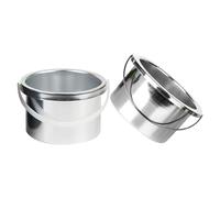 Healvian Wax Warmer Replacement Pots Inner Pan 2Pcs Metal Handle Design for Comfortable Grip for Wax Melting Machine Compatible