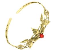 Healvian Wedding Headband for Women Bridal Hair Accessory Crystal Leaves for Weddings Proms and Special Occasions Stunning Goddess Headpiece Antique Gold