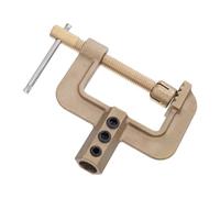 Healvian Welding Machine Earth Clamp Thickened Contact Design Sturdy Spring Structure Brass and Plastic Ground Welding Clamp Round Steel and Thin Stainless Plates Suitable for Workshop