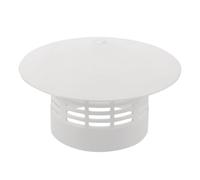 Healvian White Rain Cover Chimney Flue Cowl Plastic Thick Design Long Using Life Sturdy Chimney Accessories Outdoor Roof Vent Protection