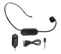 Healvian Wireless Headset Microphone 2.4g Cordless System for Public Speaking and Meetings, Extended Battery Life, Comfortable All-day Wear, Plastic and Metal Build