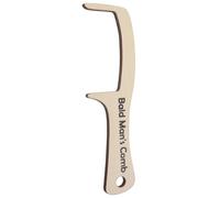 Healvian Wooden Bald Man Comb Double Edge Open Giant Hair Comb Prank Styling Tool for Men Funny Oversized Hairbrush Prop for Grooming and Joke