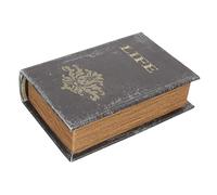 Healvian Wooden Christmas Storage Box for Bible Shape Case Xmas Decor Candy Boxes Holder