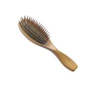 Healvian Wooden Handle Detangling Hair Brush Cushion Massage Comb for Dry Scalp Relief Thick Hair Pop Brush Cantu Comb