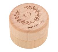 Healvian Wooden Keepsake Box for Umbilical Cord Splinterfree Finish and Silent Opening, Elegant Decorative Storage for Nursery Dresser or Shower Gift