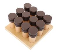 Healvian Wooden Montessori Sensory Toy for Toddlers Olfactory Tube Teaching Aids for Boys and Girls Smell Training Montessori Olfactory Barrel Development Toy for Early Learning at Home Pre