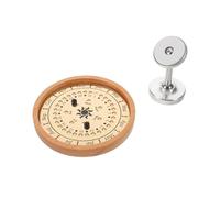 Healvian Wooden Sundial Perpetual Calendar Year Adjustable Stand Daily Monthly Yearly Planner Desk Ornament for Home Office Desktop Decoration Tracking Dates