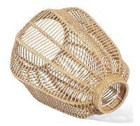 Healvian Woven Ceiling Light Shade Natural Seagrass Rustic Lamp Shade for Bedroom and Lounge