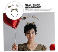 Healvian Year Party Headband for Women Festive Tinsel Bopper Hair Accessory Durable and Cloth Holiday Headwear Eye Catching Design for Year Eve and Birthday Celebrations