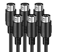 Heams 3 Pack Premium 10FT MIDI Cable, Stable & Fast Transmission and Long-Lasting MIDI Cables, Male to Male 5-Pin MIDI Cable for MIDI Keyboard, Electronic Piano, Electronic Drum