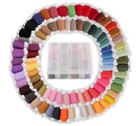 HEANUJJ 1 Box Cotton Embroidery Thread and Sewing Thread Set, Perfect Fabric for Home Sewing Machine, Craft Thread for Linen, Gift for Your Friend Who Loves Embroidery, 1 Box